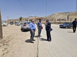 مدیر شبکه بهداشت و درمان شهرستان و شهردار شهر قلعه خواجه از  خیابان منتهی به بیمارستان محلی بازدید کردند.